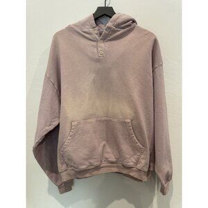 Rudy Jude Hooded Sweatshirt Purple Size Small New With Tags Distressed